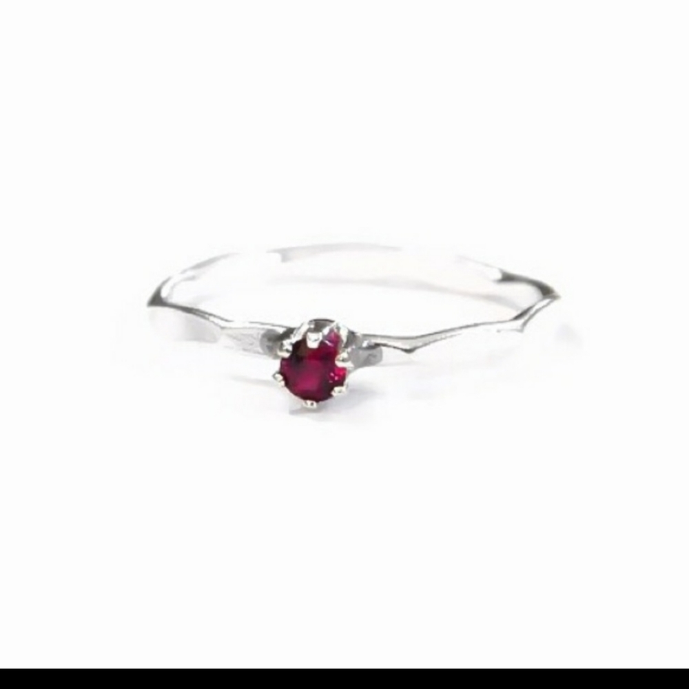 Genuine Ruby Ring, 925 sterling silver - Picture 5 of 7